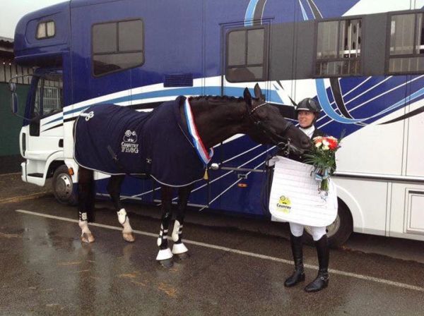 Amy and Tico received a wild card to compete at the Summer National Dressage Championships