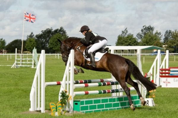 Boodles completing the BE90 show jumping phase
