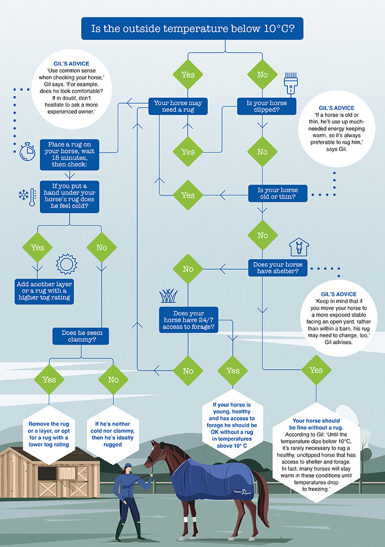 When To Rug A Horse Chart