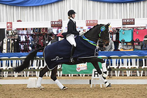 Chloe Hunter Riding Daylight, winners of the Petplan Equine Area Festival Final