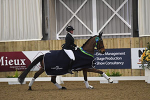 Theresa Smyth Riding Brownscombe Francisco, winners of the Petplan Equine Area Festival Final